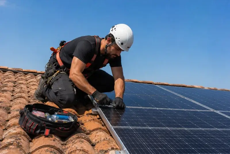 Maintenance et monitoring de panneaux solaires à la Meilleraie-Tillay