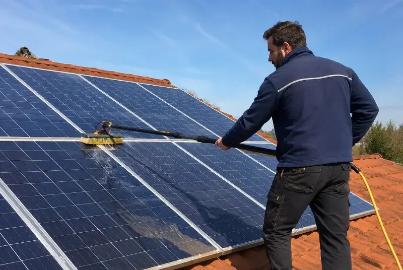 Nettoyage et entretien de panneaux solaires à la Meilleraie-Tillay